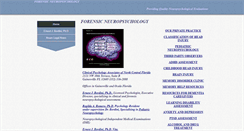Desktop Screenshot of forensicneuropsychology.com